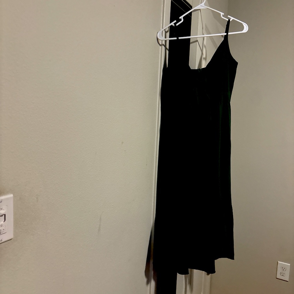 green midi dress